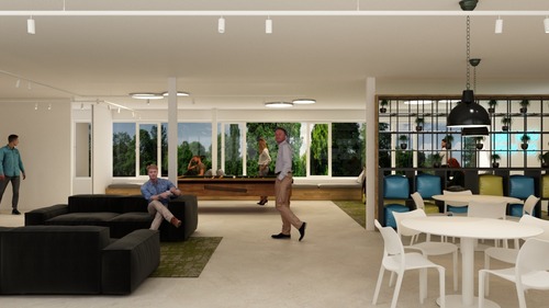 GIRO interiors | Estudio de interiorisme en Girona, Oficinas Solventa6 en Aiguaviva. Girona