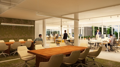 GIRO interiors | Estudio de interiorisme en Girona, Oficinas Solventa6 en Aiguaviva. Girona