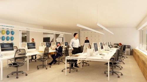 GIRO interiors | Estudio de interiorisme en Girona, Oficinas Solventa6 en Aiguaviva. Girona