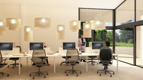 GIRO interiors | Estudio de interiorisme en Girona, Oficinas Solventa6 en Aiguaviva. Girona