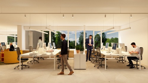 GIRO interiors | Estudio de interiorisme en Girona, Oficinas Solventa6 en Aiguaviva. Girona