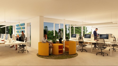 GIRO interiors | Estudio de interiorisme en Girona, Oficinas Solventa6 en Aiguaviva. Girona